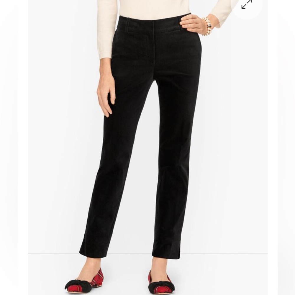 Talbots Velvet black pants